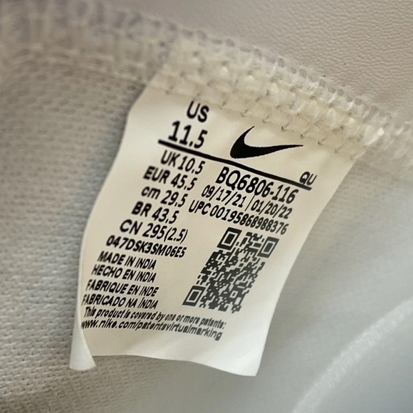 Nike Blazer Mid ‘77 Vintage White Green Black Men’s Size 11.5 Shoes - Picture 5 of 6